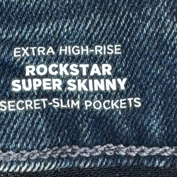 Old Navy Womens Rockstar Super Skinny Extra High Rise Ankle Jeans Plus Sz. 26 - Picture 9 of 13